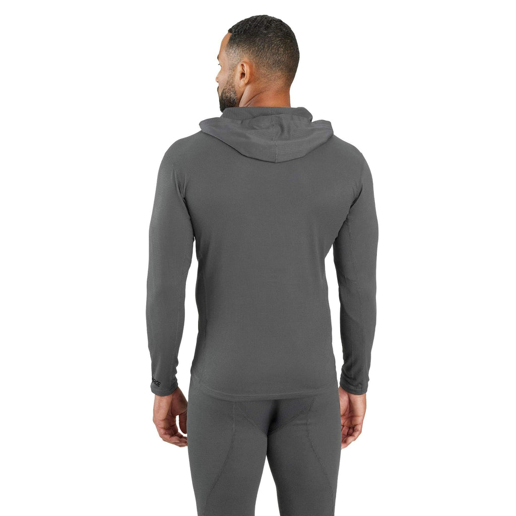 Force midweight micro-grid base layer hoodie