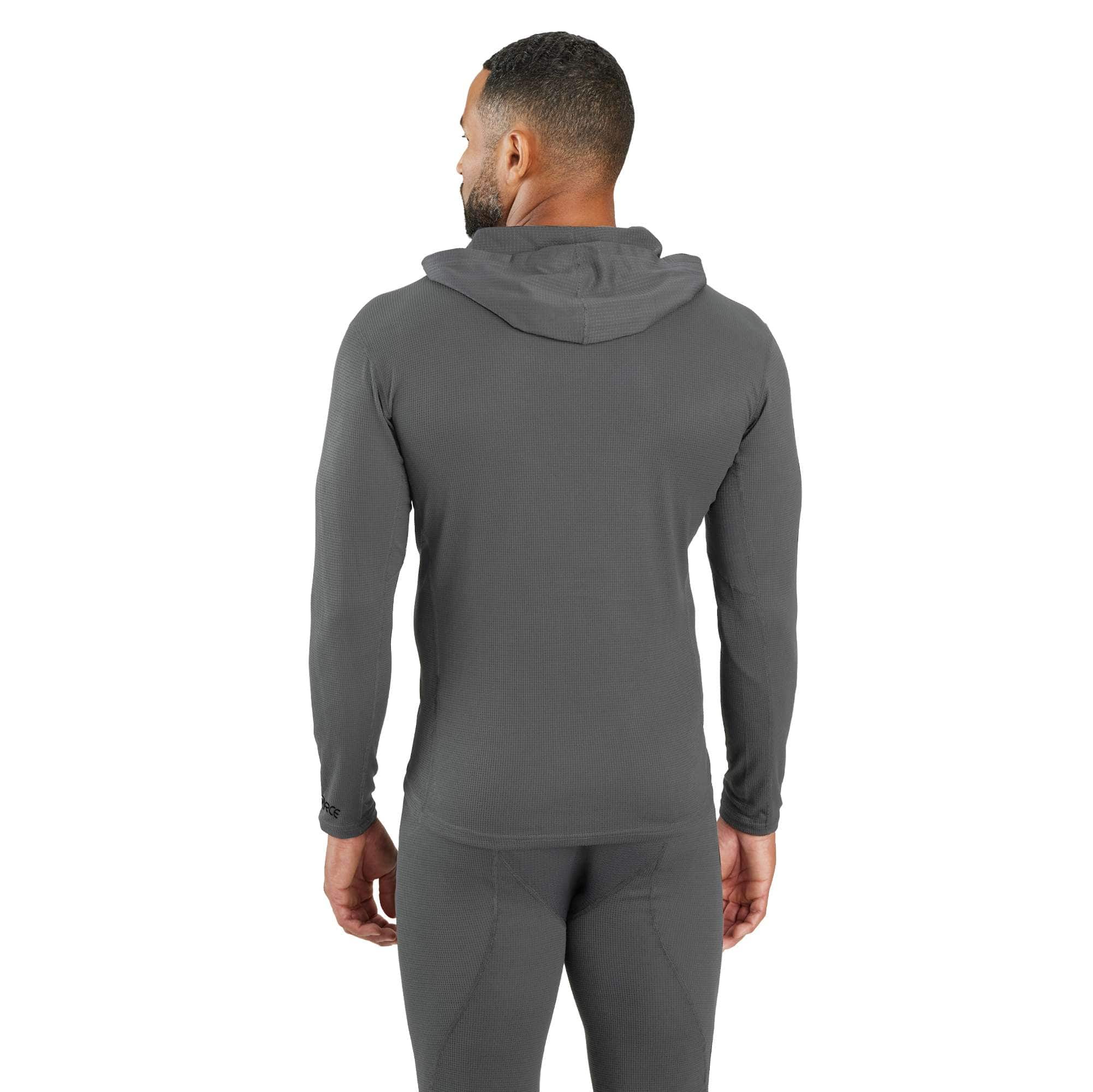 Force midweight micro-grid base layer hoodie